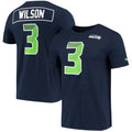 Seattle Seahawks Navy Nike Russell Wilson Prism Player T-Shirt for Men product image 1, provided for visual reference and