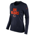 Chicago Bears Womens "Da Bears" Local Long Sleeve T-Shirt product image 1, provided for visual reference and product detail