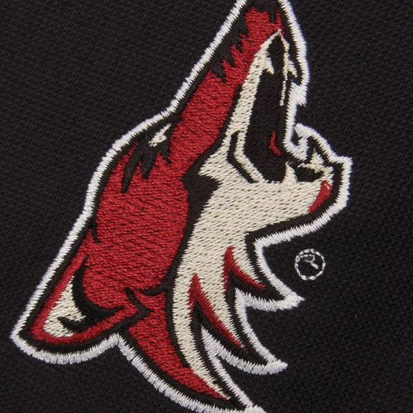 Mens Arizona Coyotes Pique X-Tra Lite Polo product image 2, provided for visual reference and product detail review