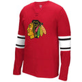 Chicago Blackhawks Faceoff Jersey T-Shirt - All Red product image 1, provided for visual reference and product detail review