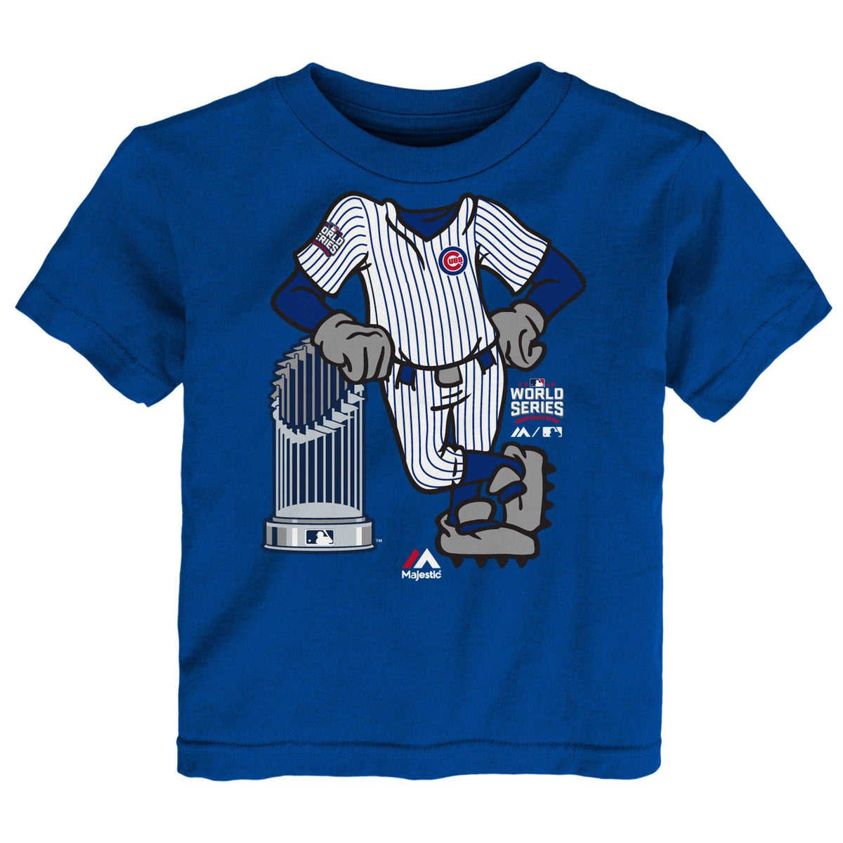 Majestic Chicago Cubs Child Royal 2016 World Series Champions Catcher T-Shirt product image 1, provided for visual reference