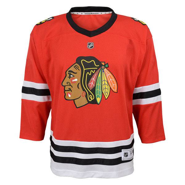 Kids Chicago Blackhawks Child (4-7) Blank Red Replica Jersey product image 2, provided for visual reference and product