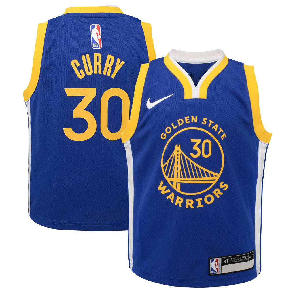 Toddler Golden State Warriors Stephen Curry Nike Royal Swingman Player Jersey - Icon Edition product image 2, provided for