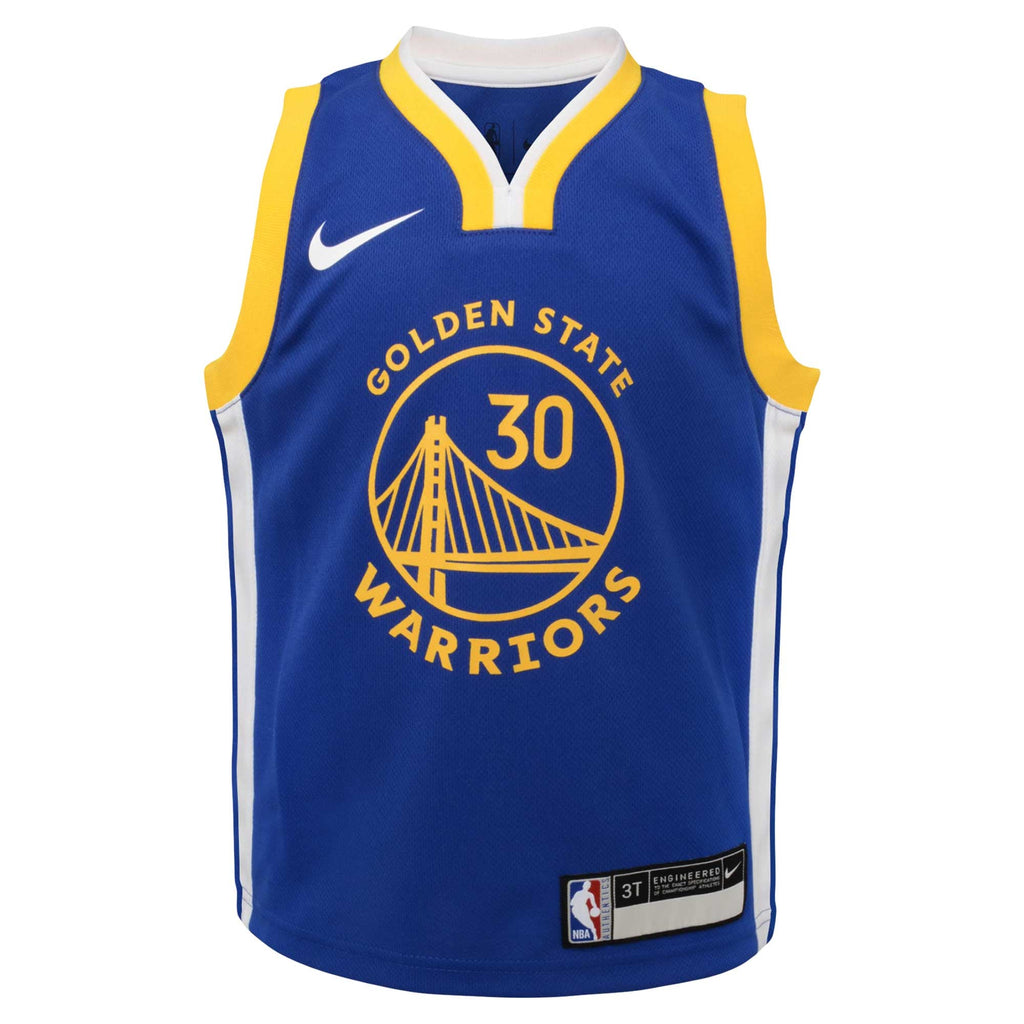 Toddler Golden State Warriors Stephen Curry Nike Royal Swingman Player Jersey - Icon Edition product image 3, provided for