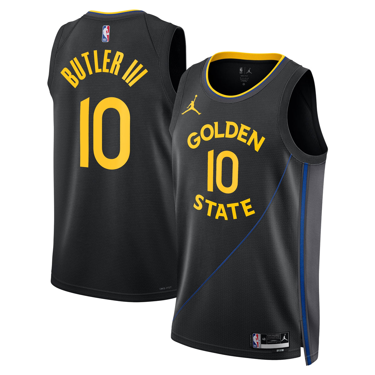 Unisex Golden State Warriors Jimmy Butler Jordan Brand Black Swingman Jersey - Statement Edition product image 2, provided