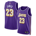 Unisex Los Angeles Lakers LeBron James Jordan Brand Purple Swingman Jersey - Statement Edition product image 1, provided for