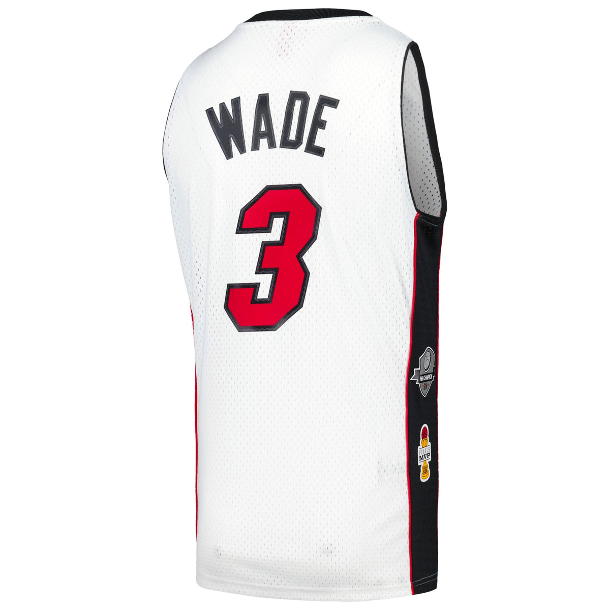 Unisex Miami Heat Dwyane Wade Mitchell & Ness White Hall of Fame Class of 2023 Throwback Swingman Jersey product image 4,