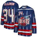 Unisex Houston Rockets Hakeem Olajuwon Mitchell & Ness Navy Maxxed Out Fashion Hockey Jersey product image 1, provided for