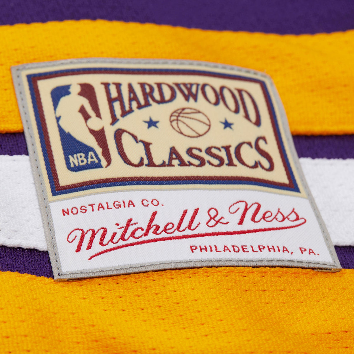 Unisex Los Angeles Lakers Shaquille O'Neal Mitchell & Ness Purple Maxxed Out Fashion Hockey Jersey product image 7, provided