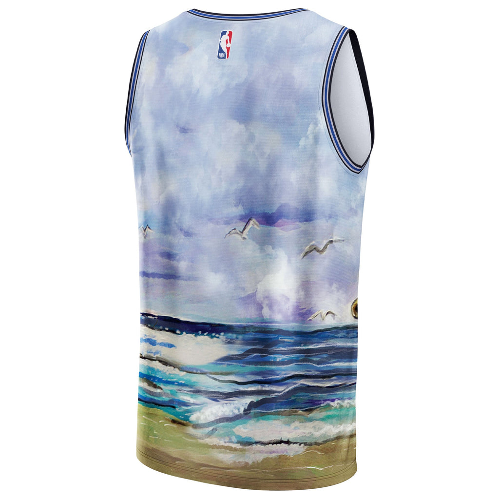 Unisex Dallas Mavericks NBA & KidSuper Studios by Fanatics Blue Hometown Jersey product image 4, provided for visual
