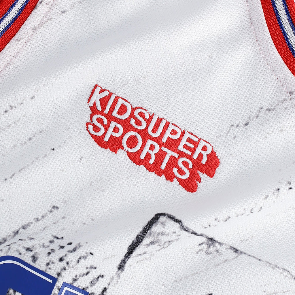 Unisex LA Clippers NBA & KidSuper Studios by Fanatics Gray Hometown Jersey product image 5, provided for visual reference