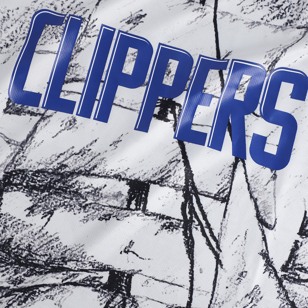 Unisex LA Clippers NBA & KidSuper Studios by Fanatics Gray Hometown Jersey product image 7, provided for visual reference