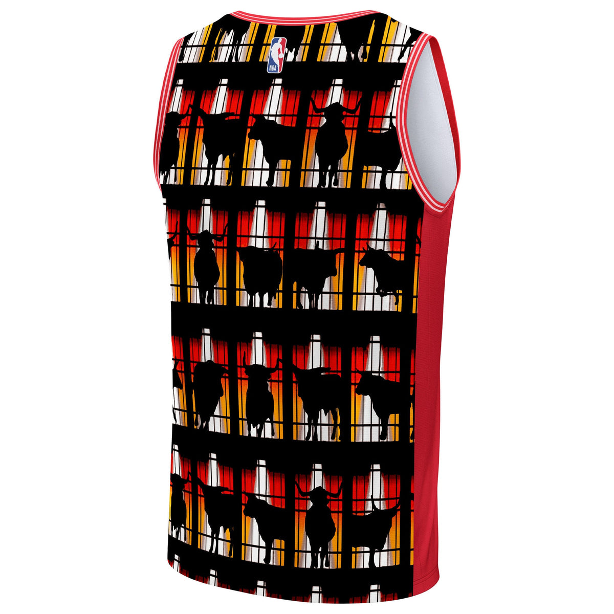 Unisex Chicago Bulls NBA & KidSuper Studios by Fanatics Red Hometown Jersey product image 4, provided for visual reference