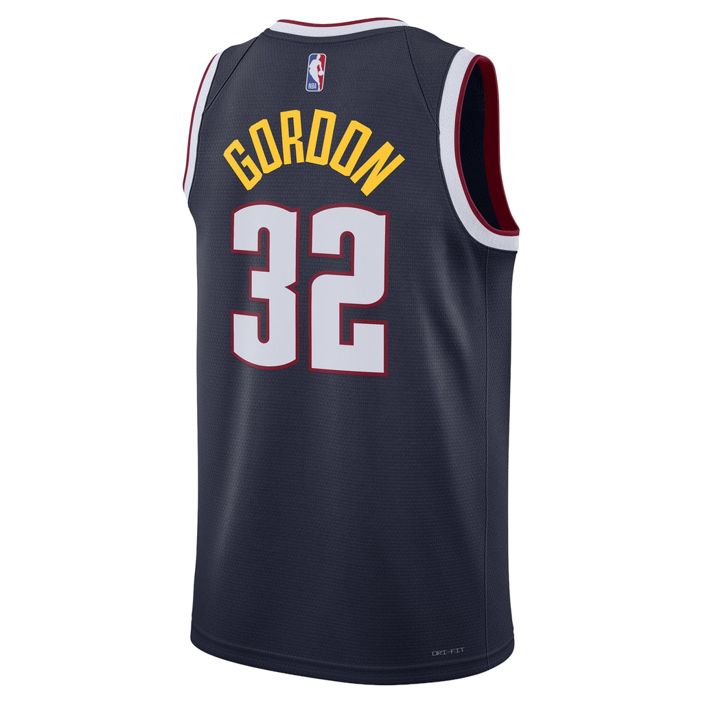 Unisex Denver Nuggets Aaron Gordon Nike Navy Swingman Jersey - Icon Edition product image 4, provided for visual reference