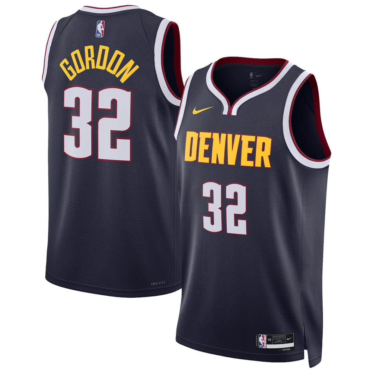 Unisex Denver Nuggets Aaron Gordon Nike Navy Swingman Jersey - Icon Edition product image 1, provided for visual reference