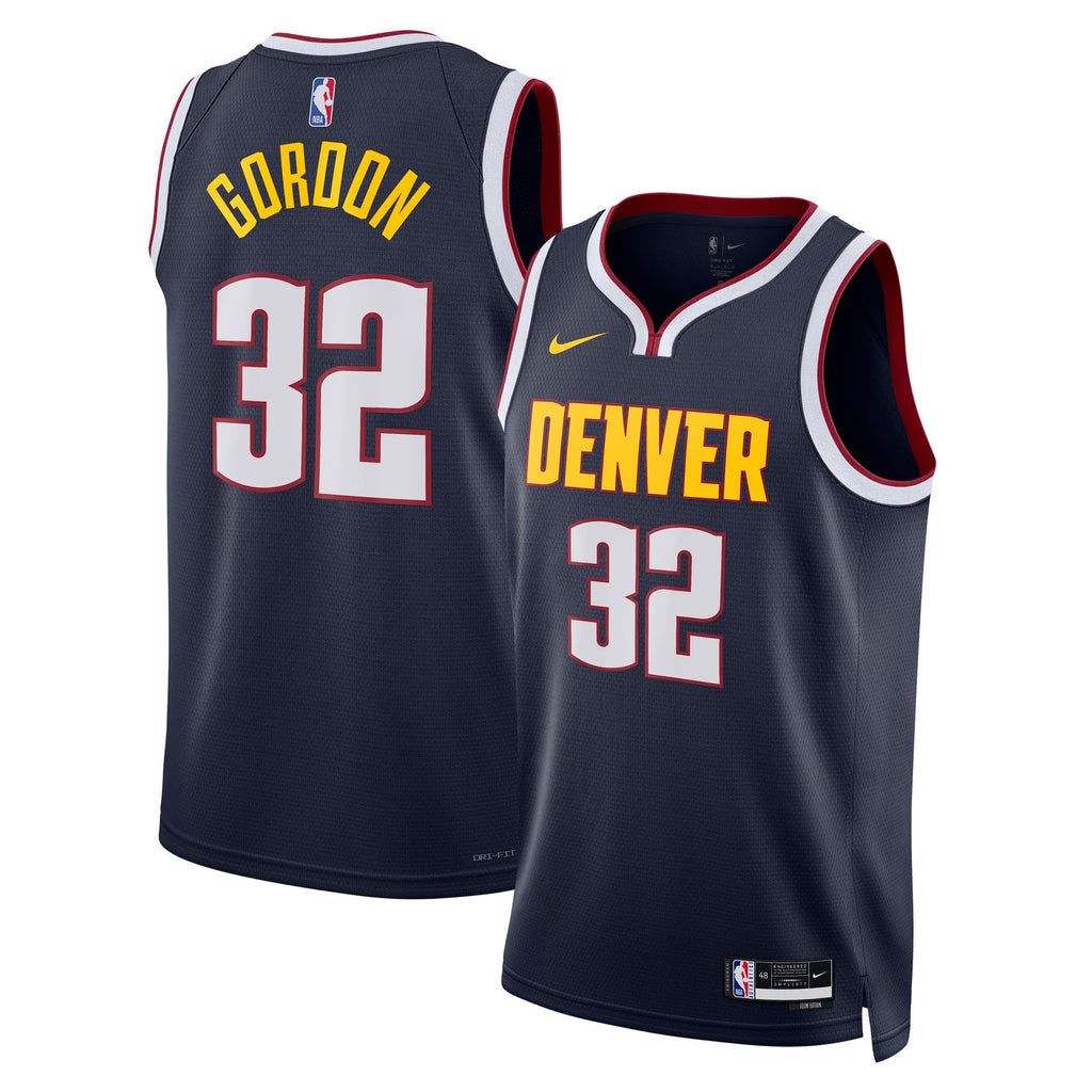 Unisex Denver Nuggets Aaron Gordon Nike Navy Swingman Replica Jersey - Icon Edition product image 2, provided for visual