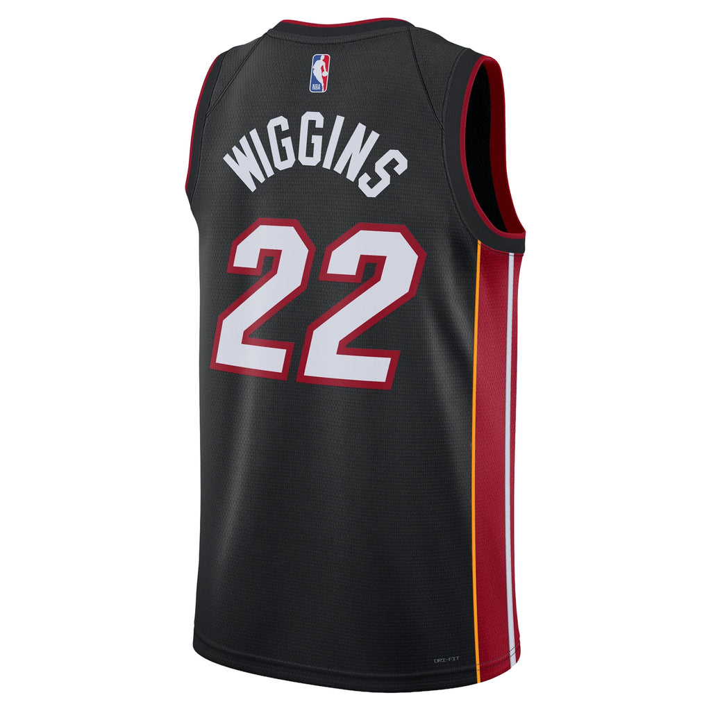 Unisex Miami Heat Andrew Wiggins Nike Black Swingman Jersey - Icon Edition product image 4, provided for visual reference