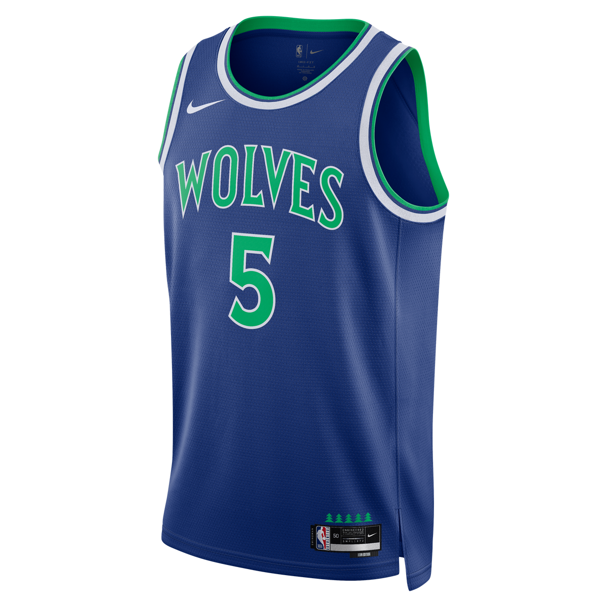 Unisex Minnesota Timberwolves Anthony Edwards Nike Blue Swingman Jersey - Icon Edition product image 3, provided for visual