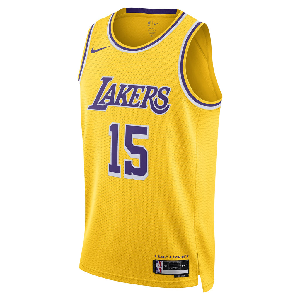 Unisex Los Angeles Lakers Austin Reaves Nike Gold Swingman Jersey - Icon Edition product image 3, provided for visual