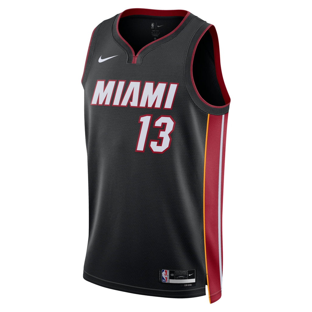 Unisex Miami Heat Bam Adebayo Nike Black Swingman Jersey - Icon Edition product image 3, provided for visual reference and