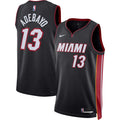 Unisex Miami Heat Bam Adebayo Nike Black Swingman Jersey - Icon Edition product image 1, provided for visual reference and
