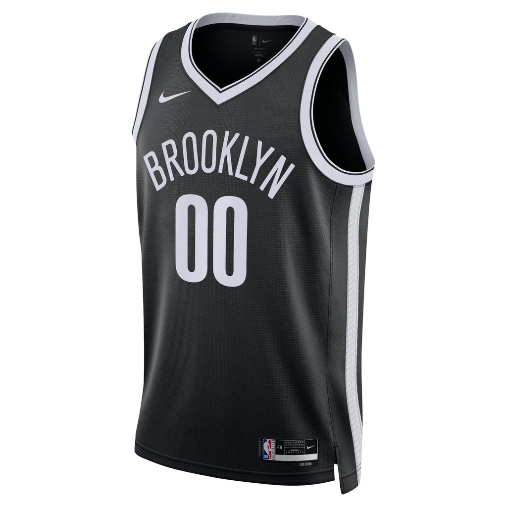 Unisex Brooklyn Nets Nike Black Swingman Custom Jersey - Icon Edition product image 3, provided for visual reference and