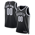 Unisex Brooklyn Nets Nike Black Swingman Custom Jersey - Icon Edition product image 1, provided for visual reference and
