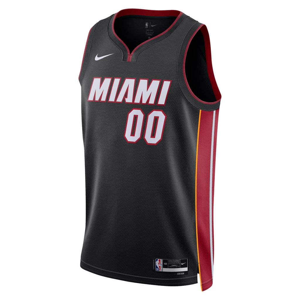 Unisex Miami Heat Nike Black Swingman Custom Jersey - Icon Edition product image 3, provided for visual reference and