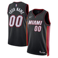 Unisex Miami Heat Nike Black Swingman Custom Jersey - Icon Edition product image 1, provided for visual reference and