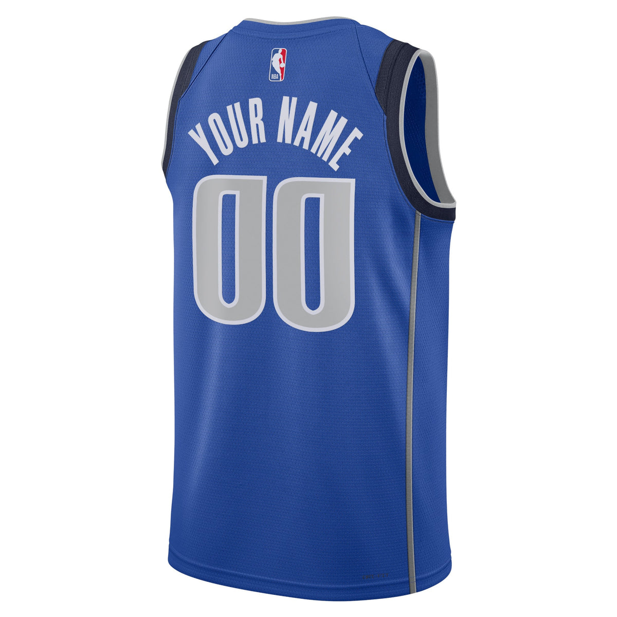 Unisex Dallas Mavericks Nike Blue Swingman Custom Jersey - Icon Edition product image 4, provided for visual reference and