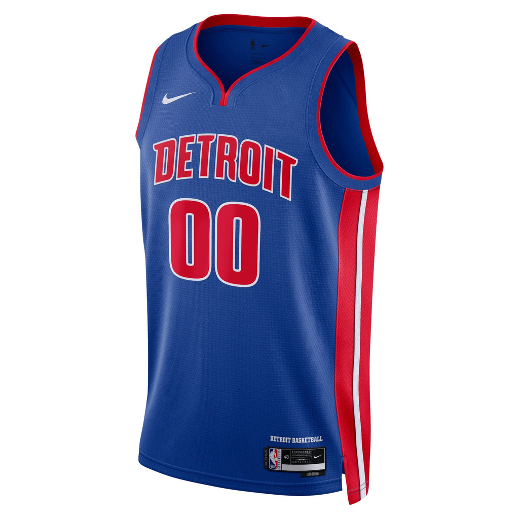Unisex Detroit Pistons Nike Blue Swingman Custom Jersey - Icon Edition product image 3, provided for visual reference and