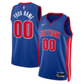 Unisex Detroit Pistons Nike Blue Swingman Custom Jersey - Icon Edition product image 1, provided for visual reference and