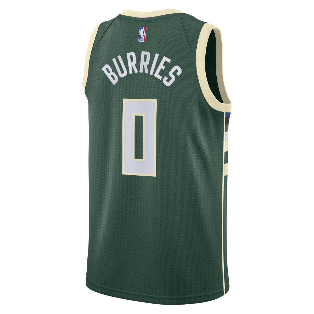 Unisex Milwaukee Bucks Brayden Burries Nike Hunter Green Swingman Jersey - Icon Edition product image 4, provided for visual
