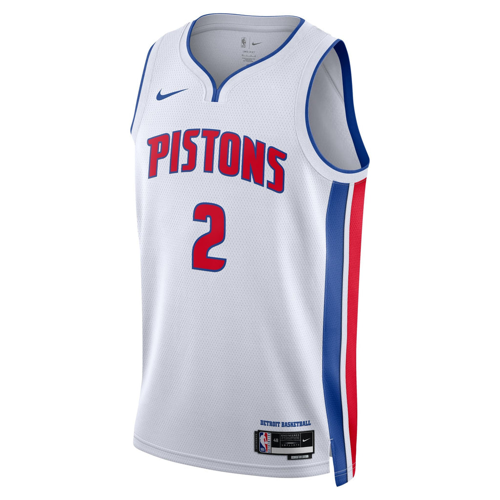 Unisex Detroit Pistons Cade Cunningham Nike White Swingman Jersey - Association Edition product image 3, provided for visual