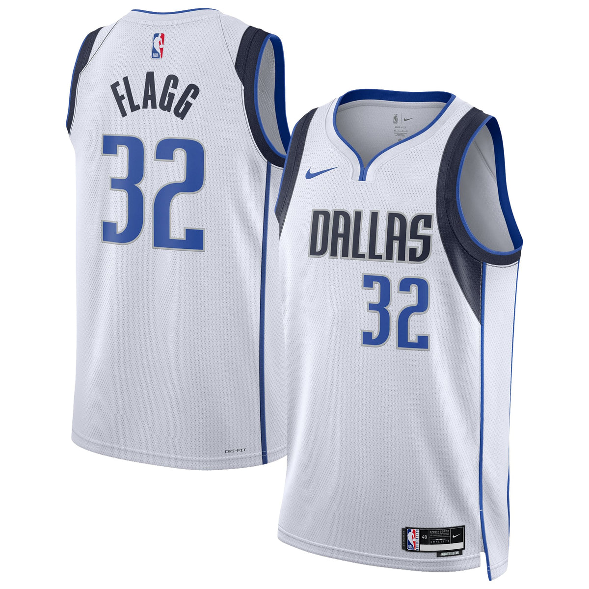 Unisex Dallas Mavericks Cooper Flagg Nike White Swingman Player Jersey - Association Edition product image 1, provided for