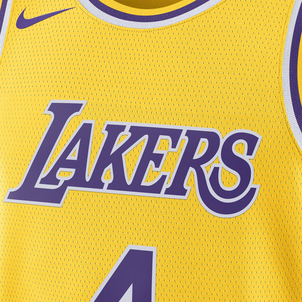 Unisex Los Angeles Lakers Dalton Knecht Nike Gold Swingman Jersey product image 5, provided for visual reference and product