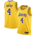 Unisex Los Angeles Lakers Dalton Knecht Nike Gold Swingman Jersey product image 1, provided for visual reference and product
