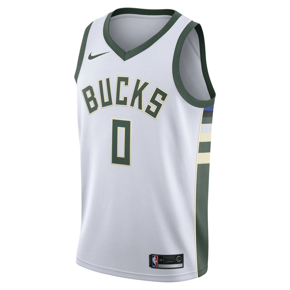 Unisex Milwaukee Bucks Damian Lillard Nike White Swingman Player Jersey - Association Edition product image 3, provided for