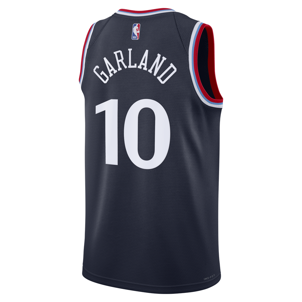 Unisex LA Clippers Darius Garland Nike Navy Swingman Jersey - Icon Edition product image 4, provided for visual reference