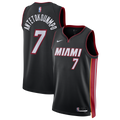 Unisex Miami Heat Giannis Antetokounmpo Nike Black Swingman Jersey - Icon Edition product image 1, provided for visual