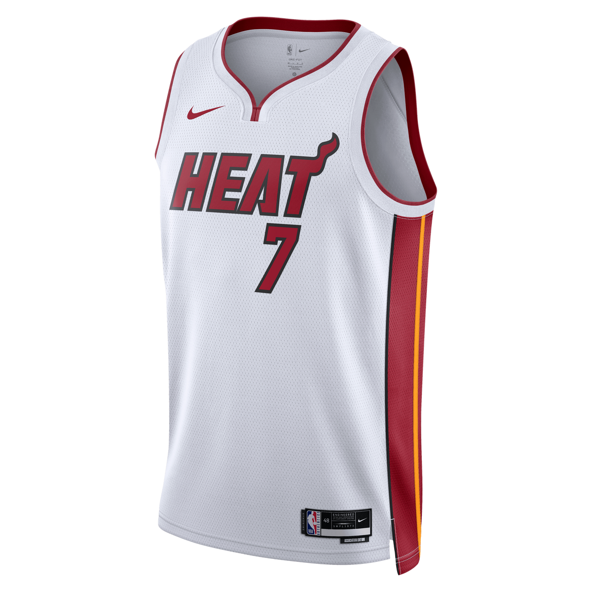 Unisex Miami Heat Giannis Antetokounmpo Nike White Swingman Jersey - Association Edition product image 3, provided for