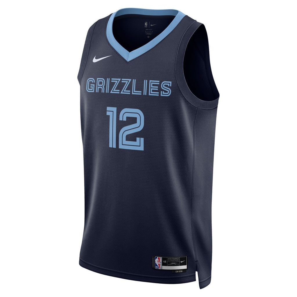 Unisex Memphis Grizzlies Ja Morant Nike Navy Swingman Jersey - Icon Edition product image 3, provided for visual reference