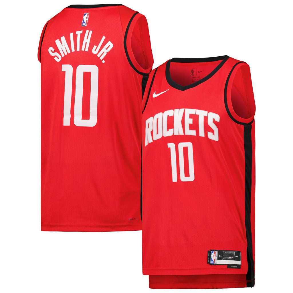 Unisex Houston Rockets Jabari Smith Jr. Nike Red Swingman Jersey - Icon Edition product image 2, provided for visual