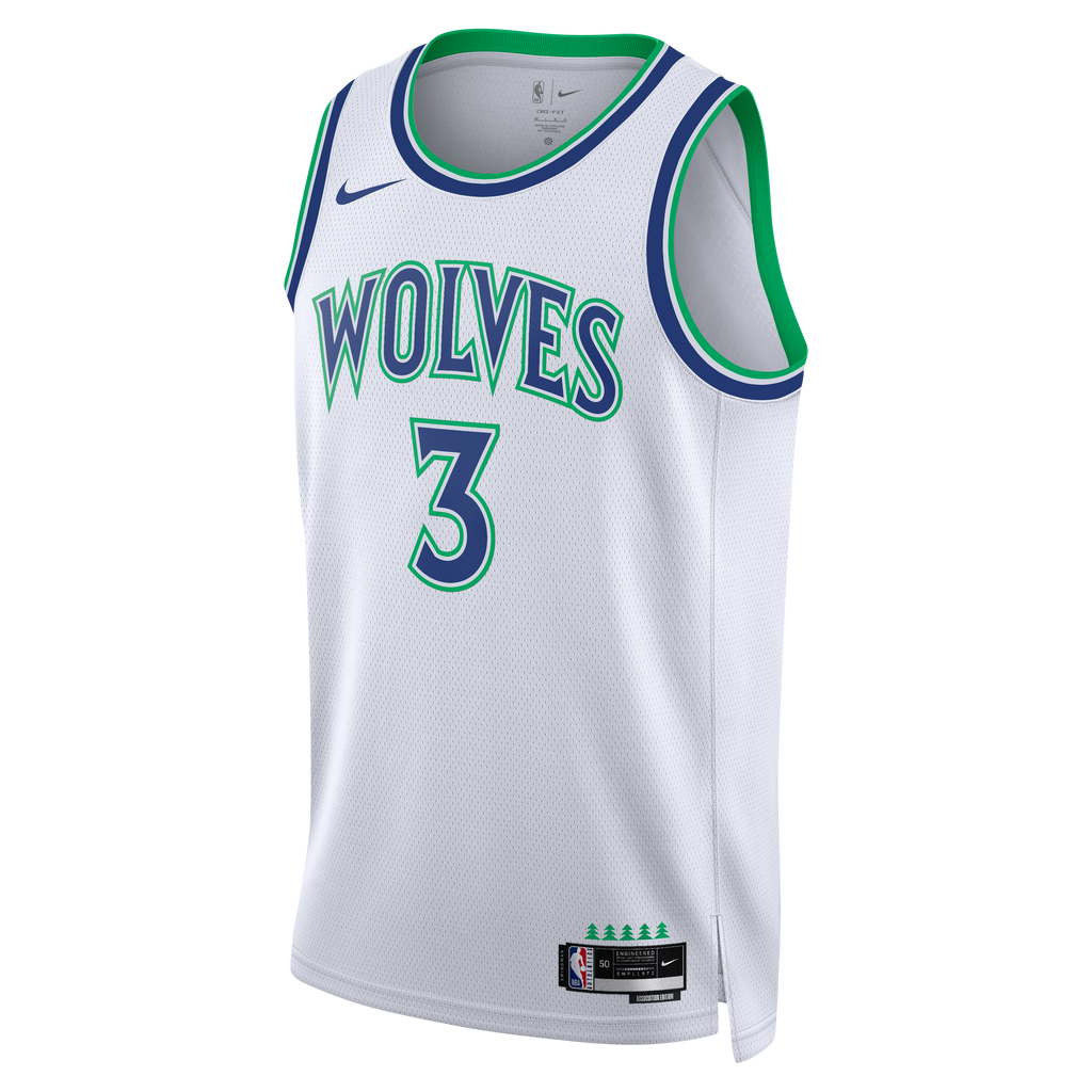 Unisex Minnesota Timberwolves Jaden McDaniels Nike White Swingman Jersey - Association Edition product image 3, provided for