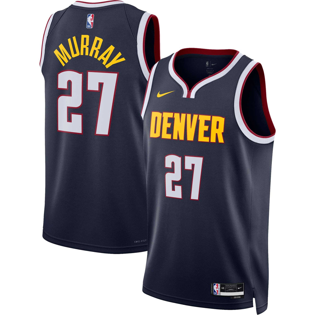 Unisex Denver Nuggets Jamal Murray Nike Navy Swingman Jersey - Icon Edition product image 2, provided for visual reference