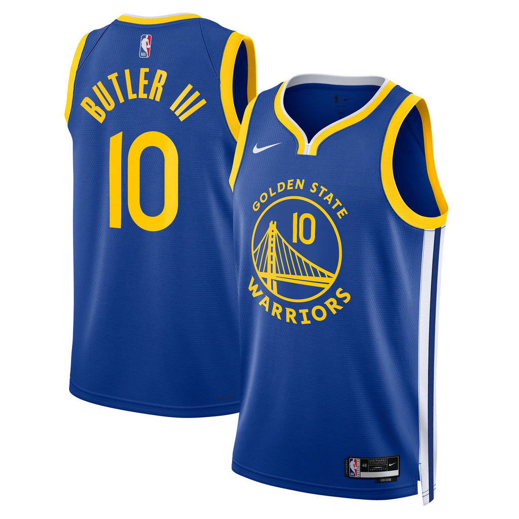 Unisex Golden State Warriors Jimmy Butler Nike Royal Swingman Jersey - Icon Edition product image 1, provided for visual