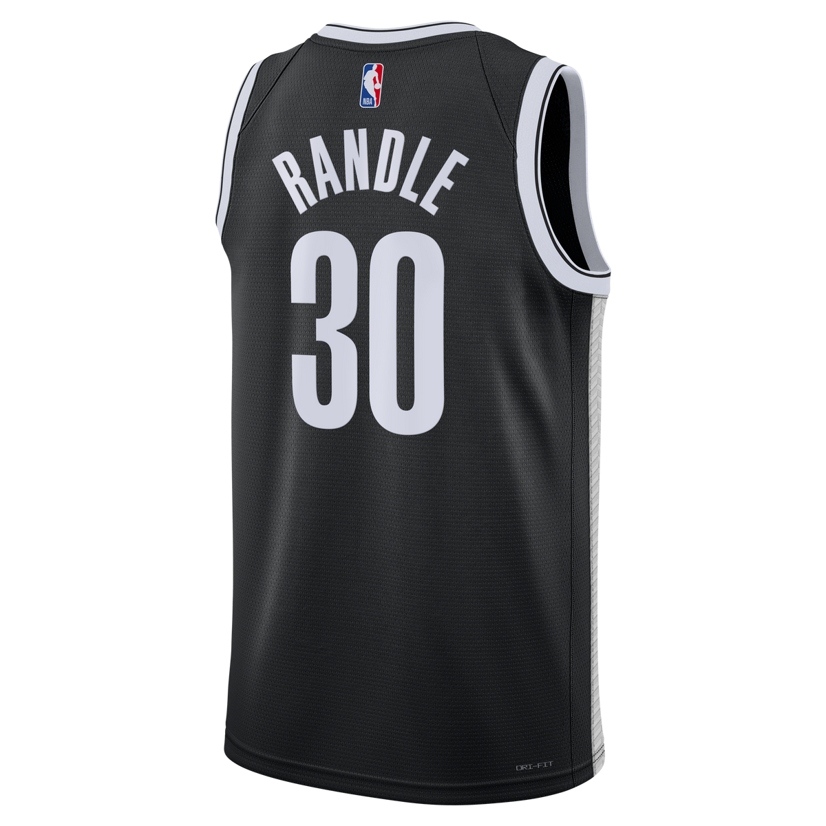 Unisex Brooklyn Nets Julius Randle Nike Black Swingman Jersey - Icon Edition product image 4, provided for visual reference