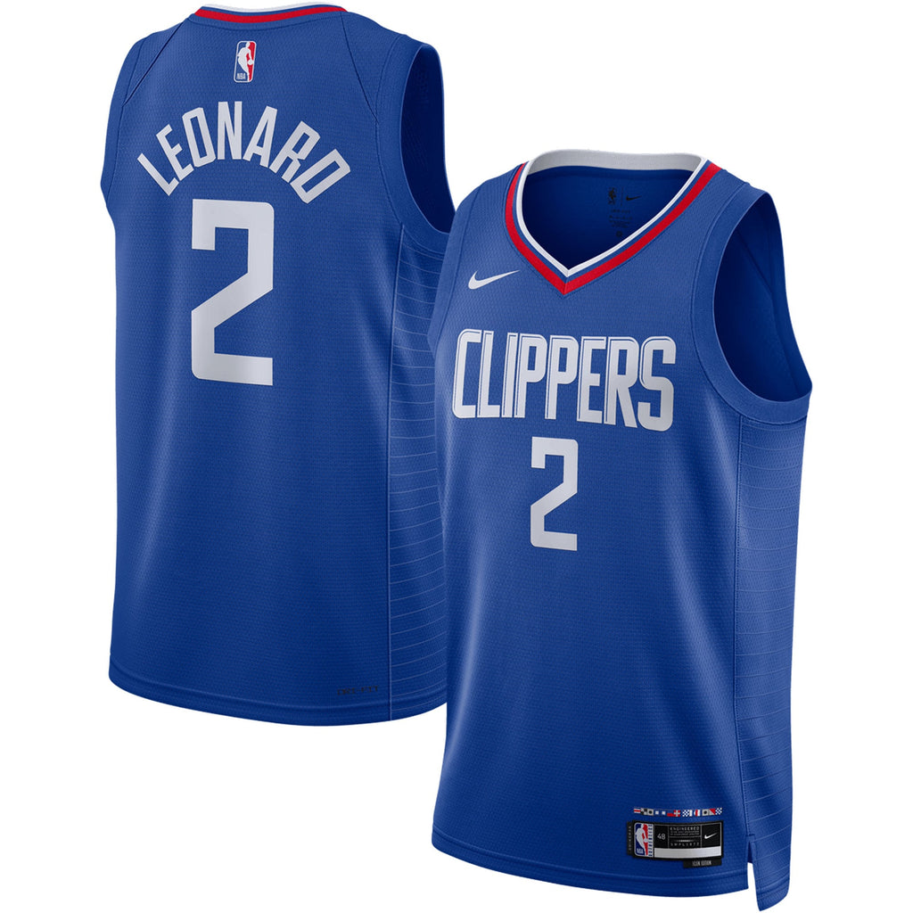 Unisex LA Clippers Kawhi Leonard Nike Royal Swingman Jersey - Icon Edition product image 2, provided for visual reference