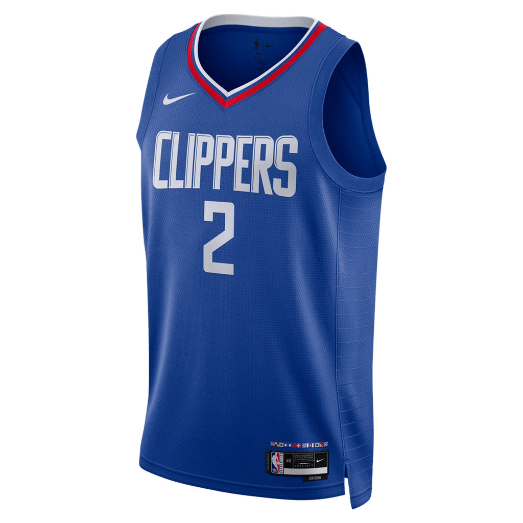 Unisex LA Clippers Kawhi Leonard Nike Royal Swingman Jersey - Icon Edition product image 3, provided for visual reference