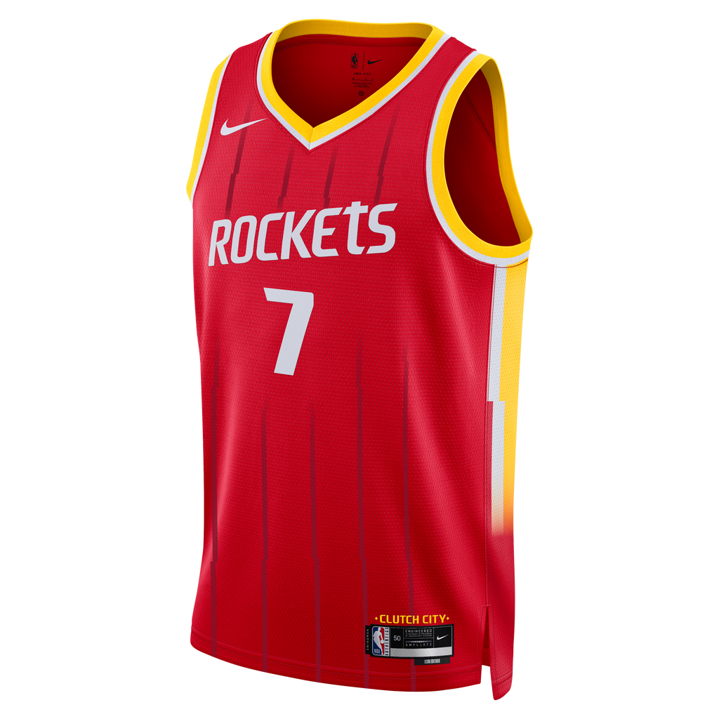 Unisex Houston Rockets Kevin Durant Nike Red Swingman Jersey - Icon Edition product image 3, provided for visual reference